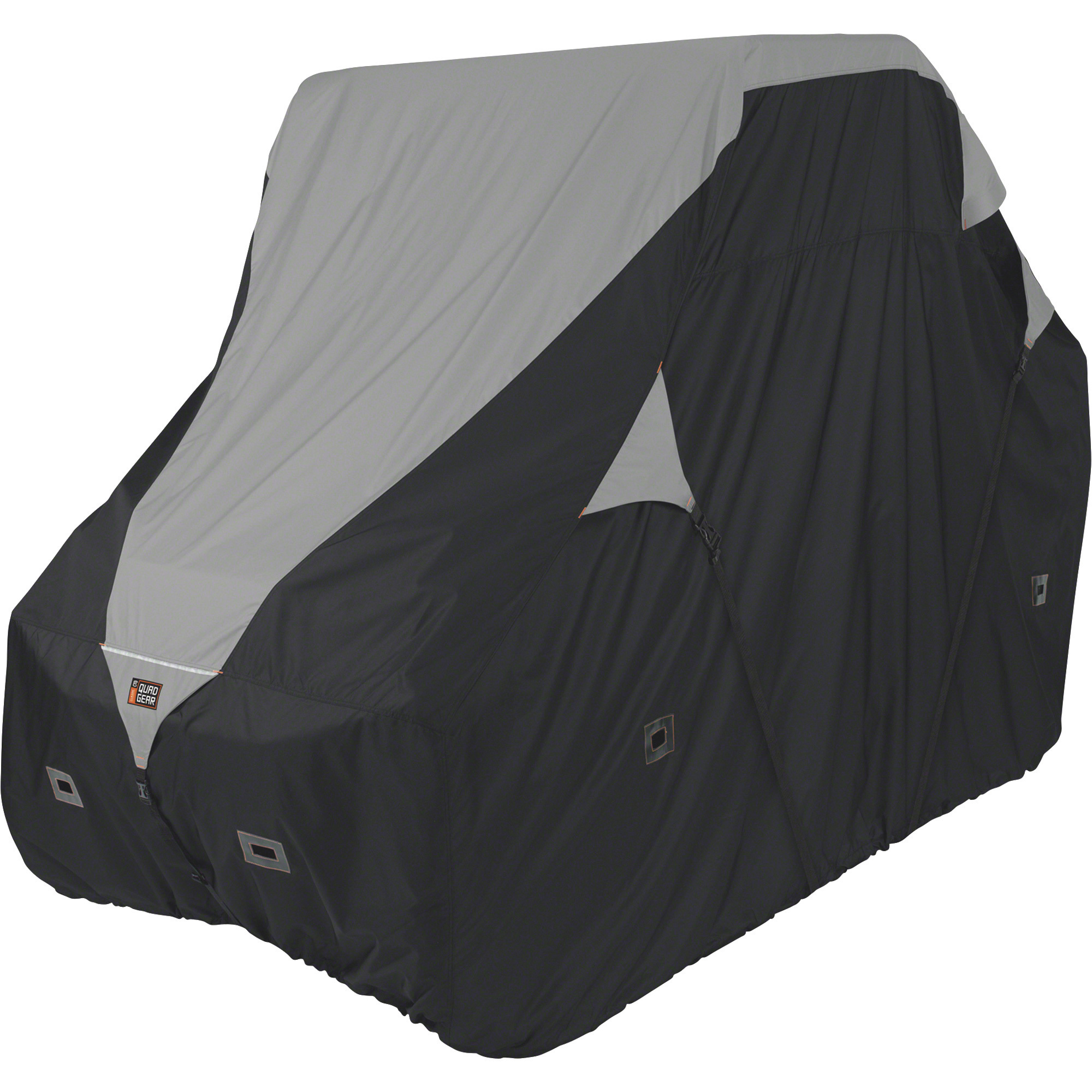Classic Accessories QuadGear UTV Deluxe Storage Cover, Black/Gray, XL, Fits Larger 2-3 passenger UTVs up to 125in.L x 64in.W x 70in.H, Model# 18-065-053801-00
